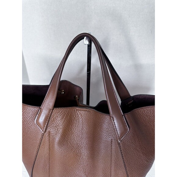Michael Kors Brown Leather Tote Bag - Picture 4 of 12